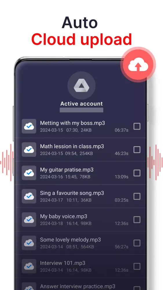 voice recorder سکرین شاٹس
