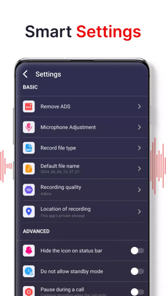 voice recorder سکرین شاٹس