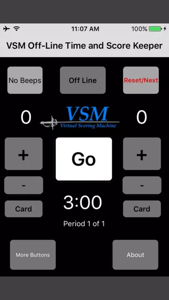 VSM Fencing Score and Timer Screenshots