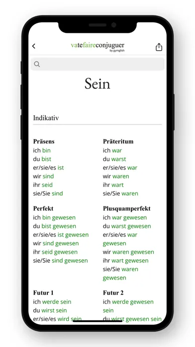 صور German conjugation