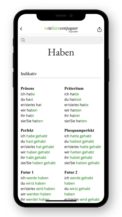 صور German conjugation