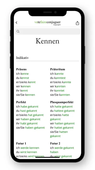 صور German conjugation