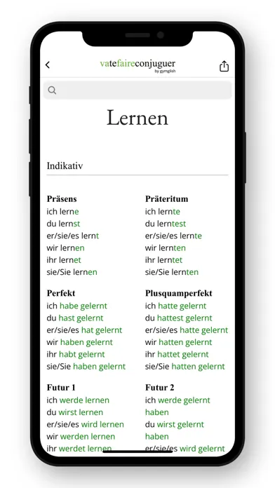 صور German conjugation