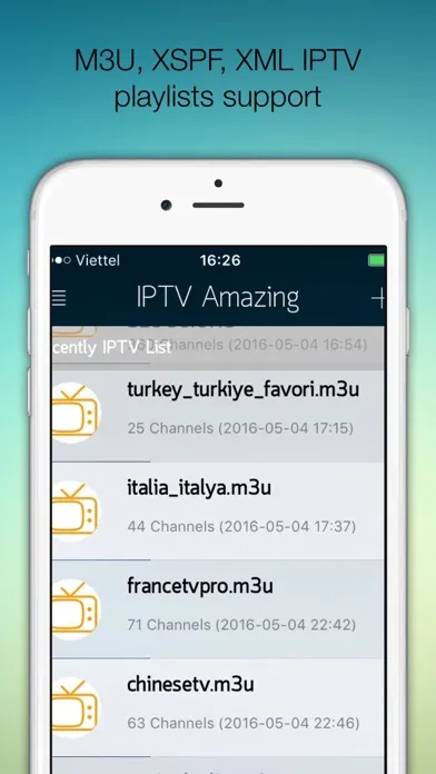 IPTV Pro:(Amazing) Support M3U XSPF XML JSON スクリーンショット