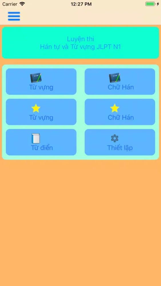 Capturas de pantalla de JLPT Học Từ vựng & Kanji N1