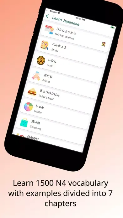Capturas de pantalla de Learn Japanese - JLPT N5 N4