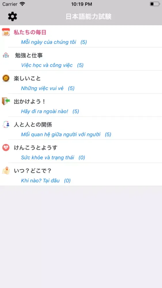 Từ Vựng N4 ( Tiếng Nhật JLPT )應用截圖