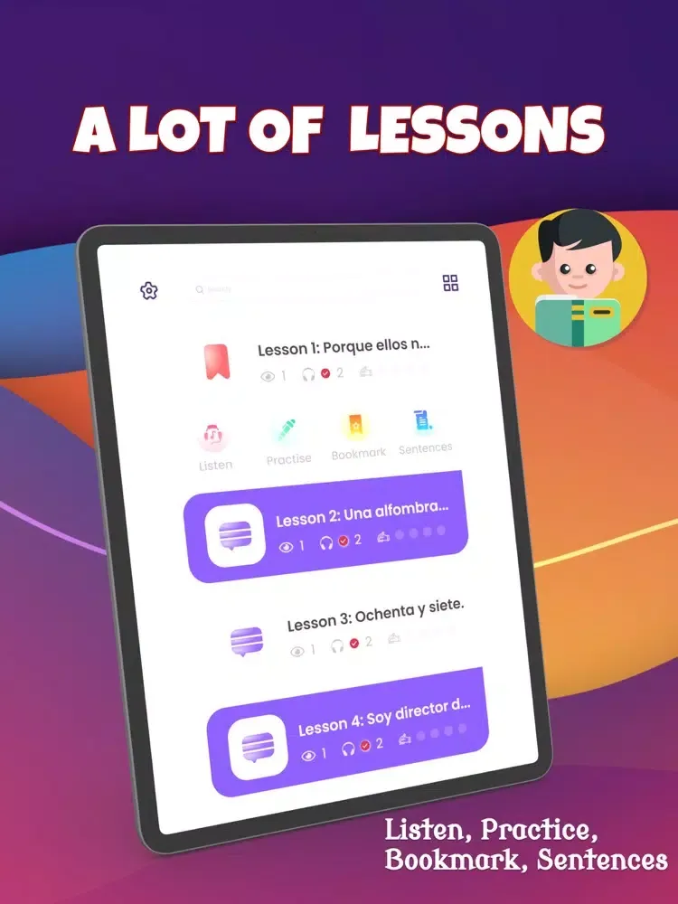 تصاویر FunEasyLearn Learn Spanish iPad 