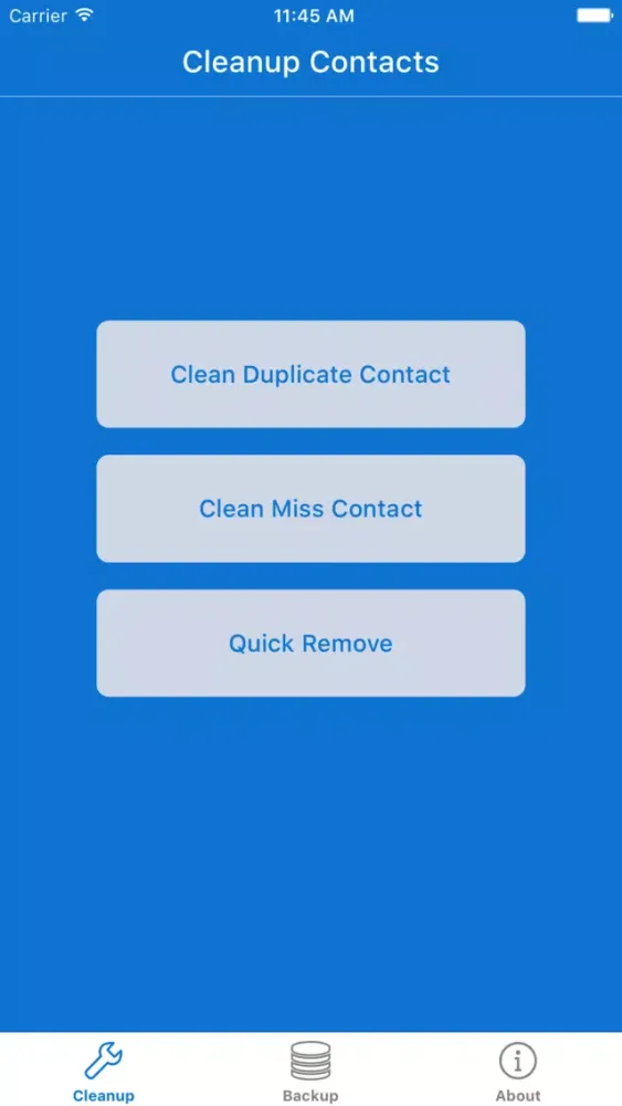 Capturas de tela do Contacts Cleanup & Address Book Cleaner