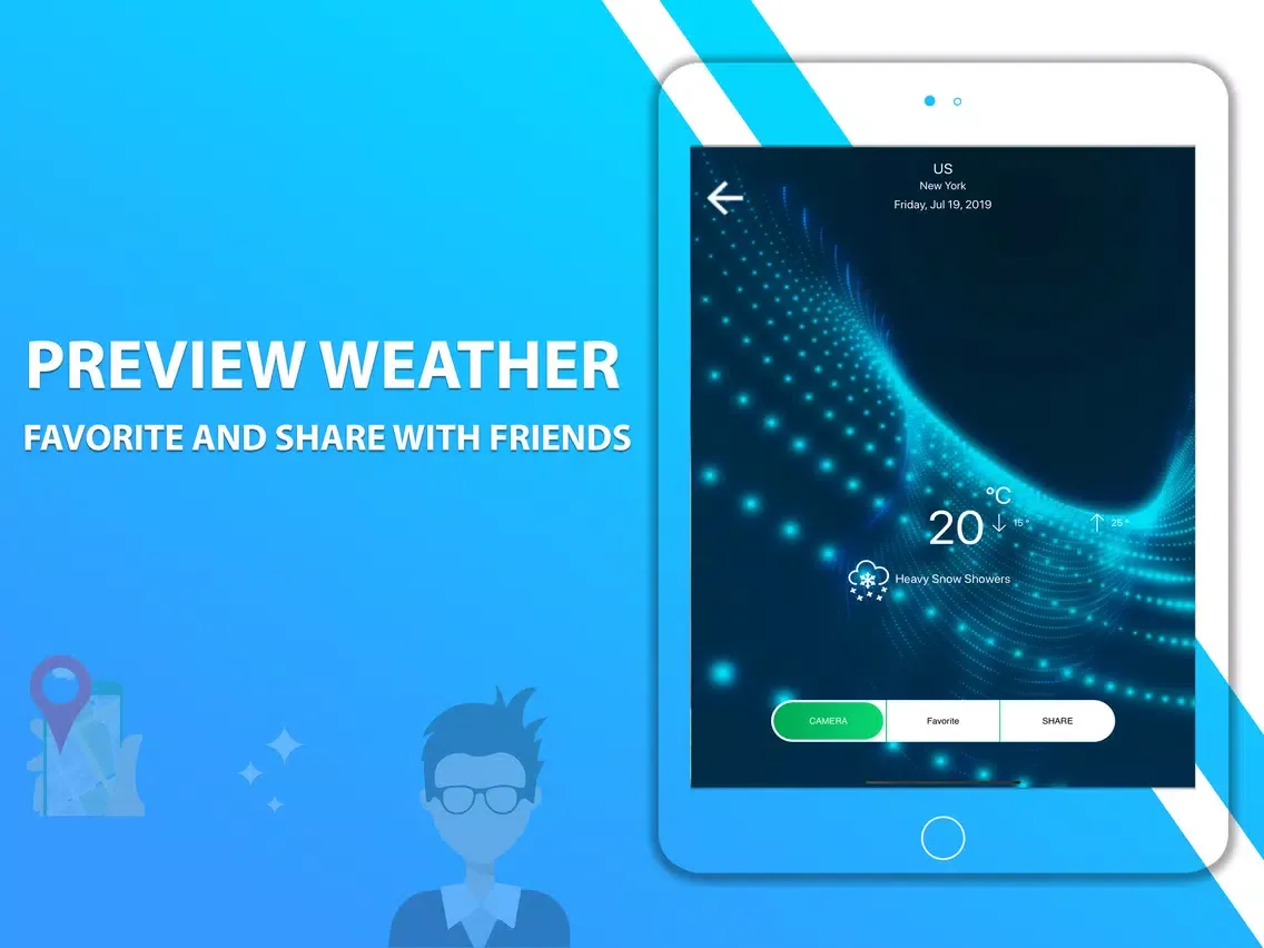 Capturas de pantalla de Fake Location and Fake Weather iPad 