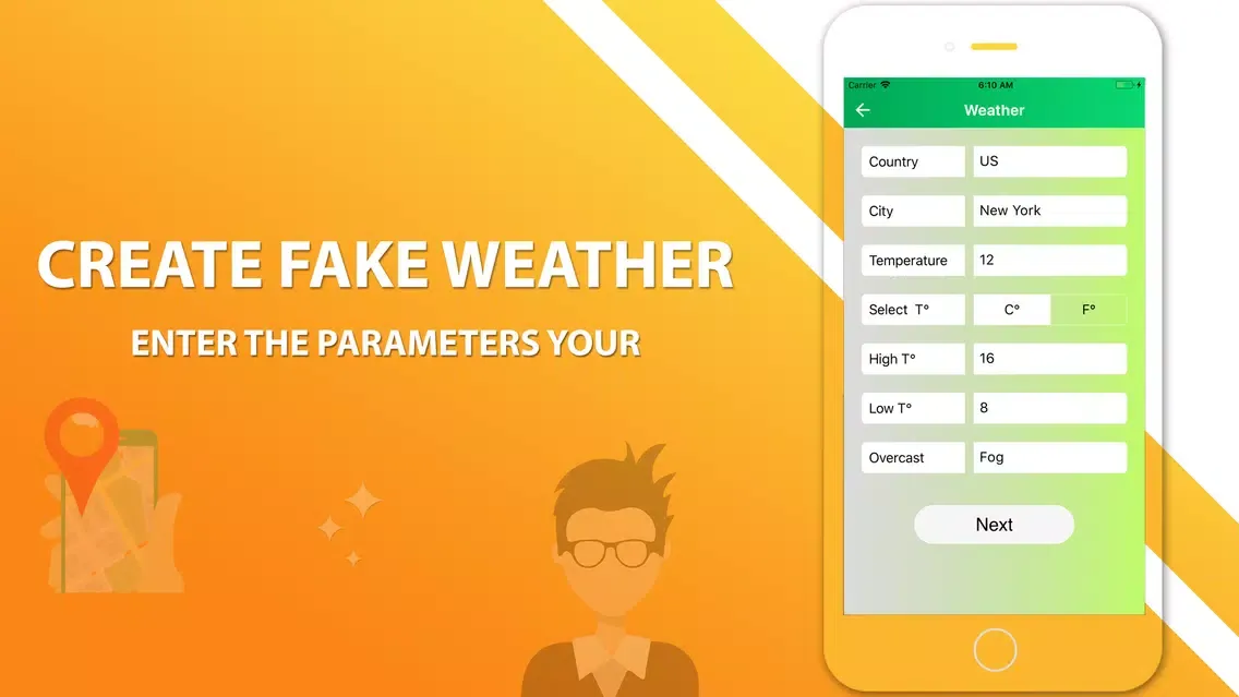 Capturas de pantalla de Fake Location and Fake Weather