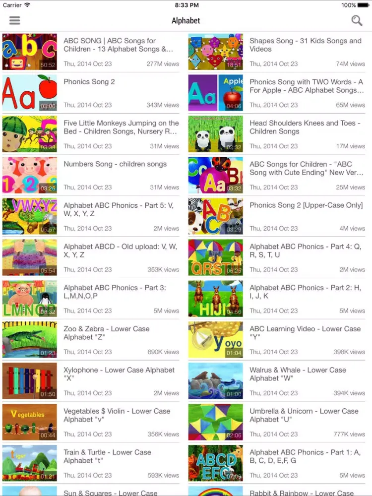 English For Children - Video iPad 應用截圖