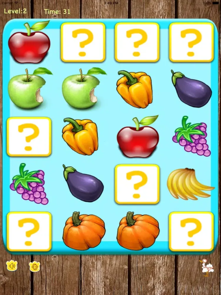 ภาพหน้าจอของ Kids Memory Matching Game iPad 