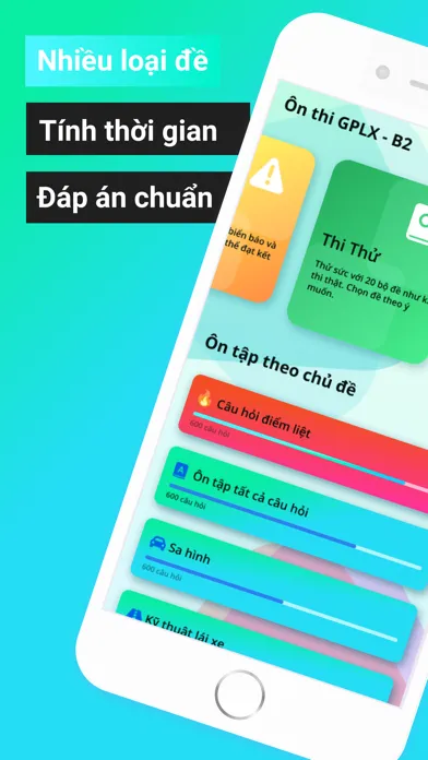Tangkapan layar Ôn thi GPLX - Đề mới 2024