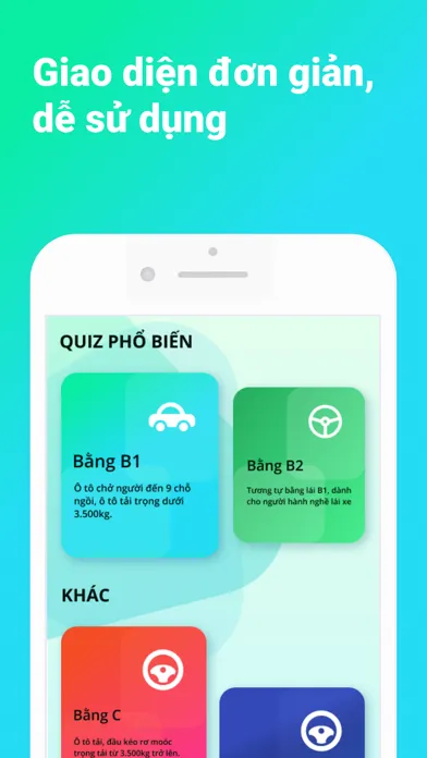 Tangkapan layar Ôn thi GPLX - Đề mới 2024