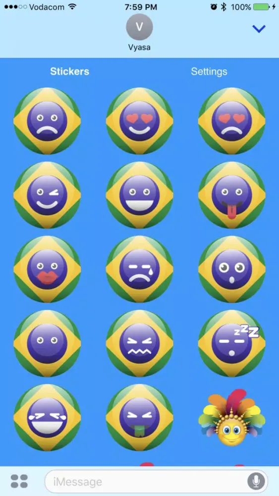 Brazil Emoji Stickers Ekran Görüntüleri