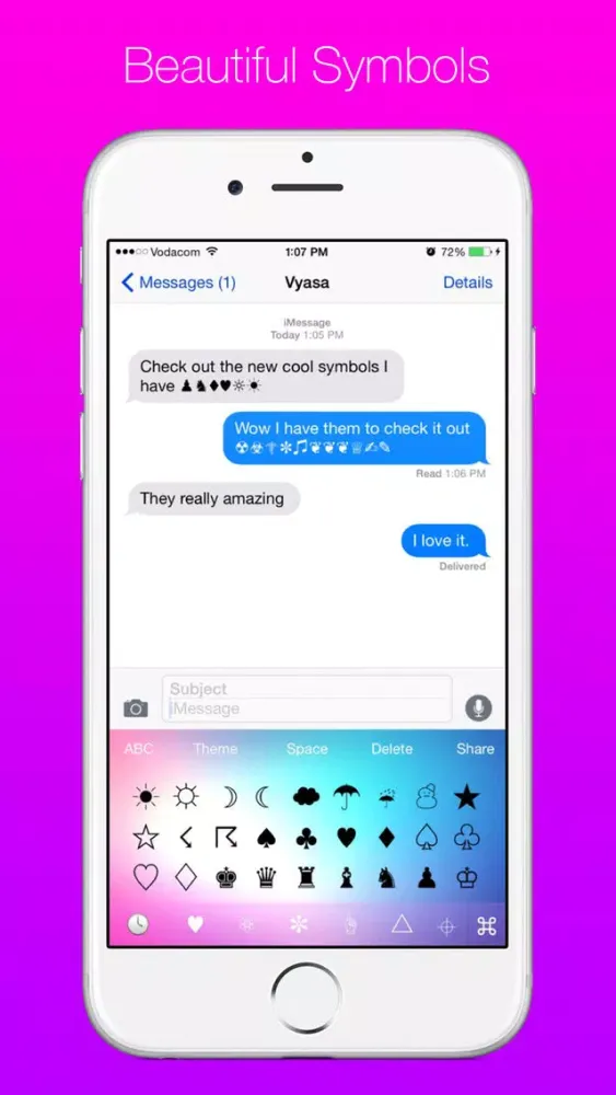 Cool Symbols Keyboard Screenshots