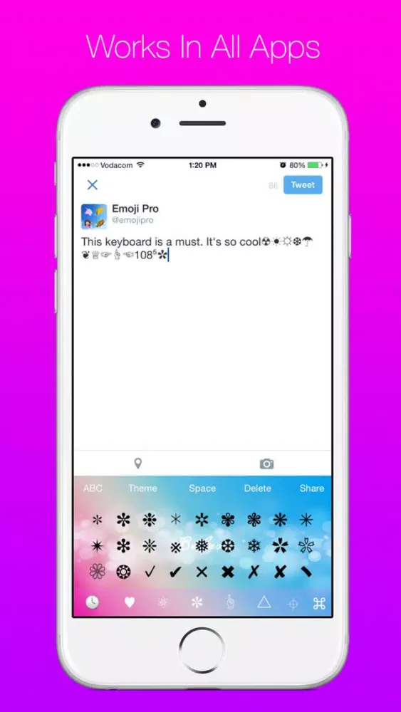 Cool Symbols Keyboard Screenshots