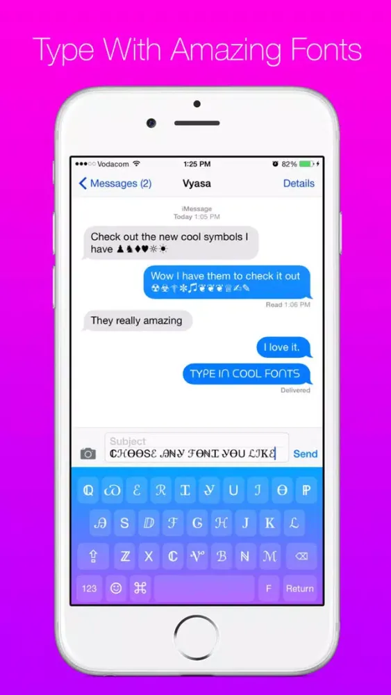 Cool Symbols Keyboard Screenshots