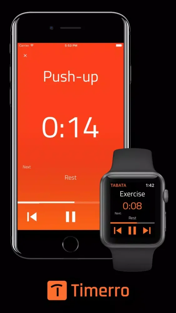 Timerro - Interval Timer for Apple Watch & iPhone स्क्रीनशॉट