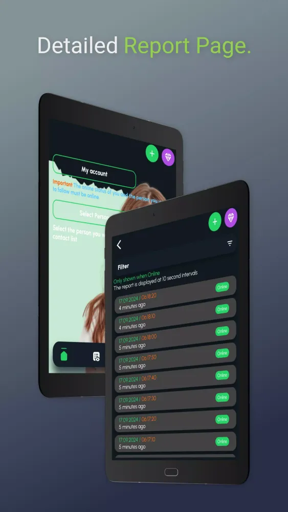 Waon Online Tracker Last Seen应用截图