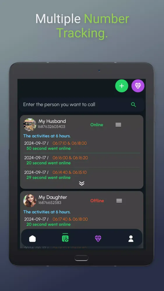 Waon Online Tracker Last Seen应用截图