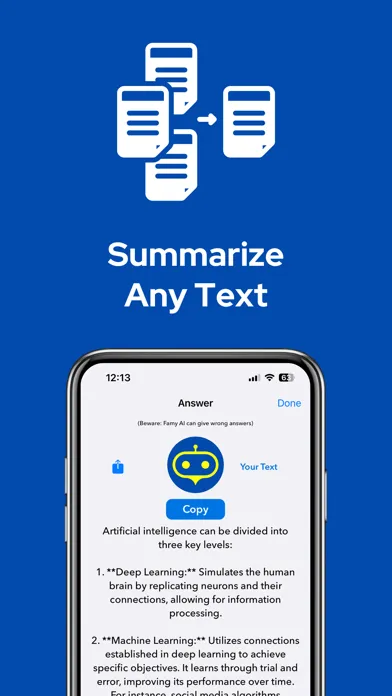 Famy - AI for Homework Ekran Görüntüleri