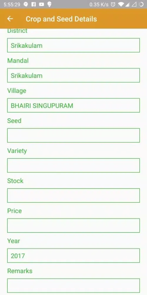 Tangkapan skrin Biotech Kisan Hub - ANGRAU