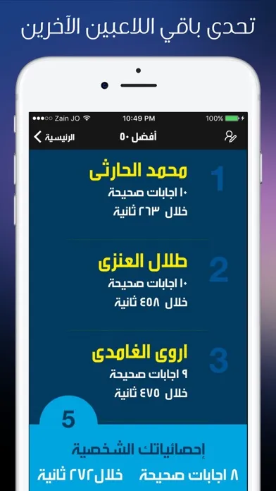 ภาพหน้าจอของ تحدي اللهجات - اللهجات العربية