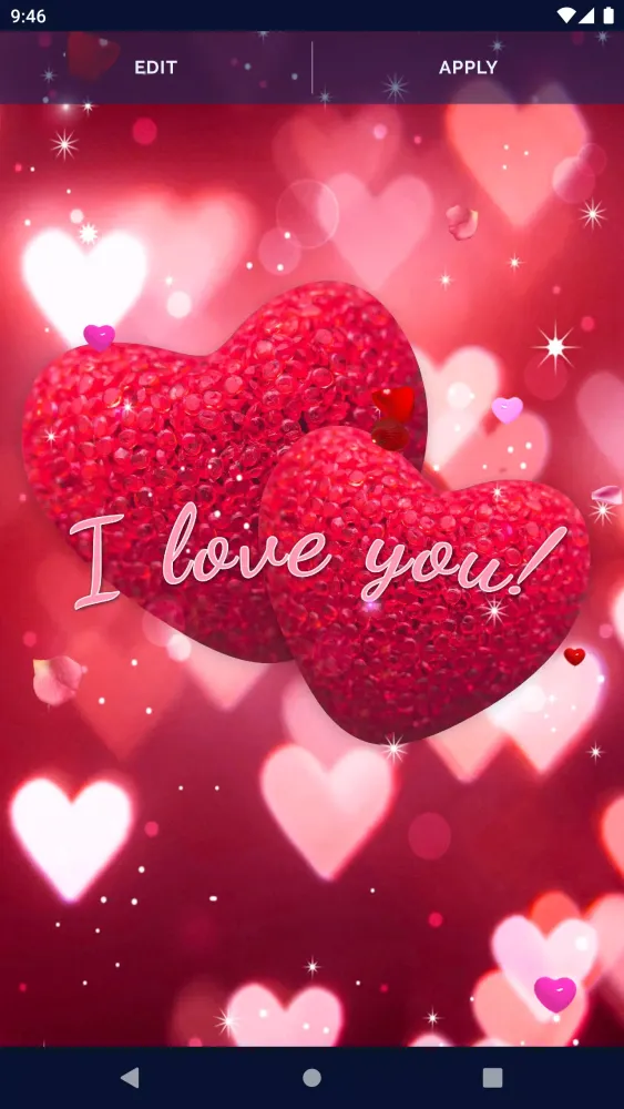 Capturas de tela do Love Hearts 4K Live Wallpaper