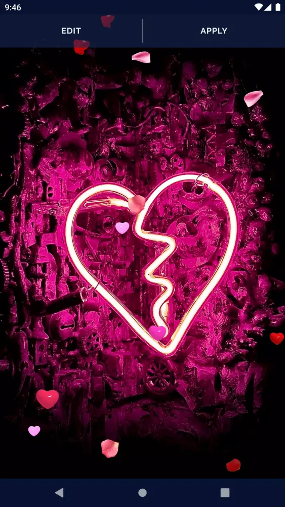 Capturas de tela do Love Hearts 4K Live Wallpaper