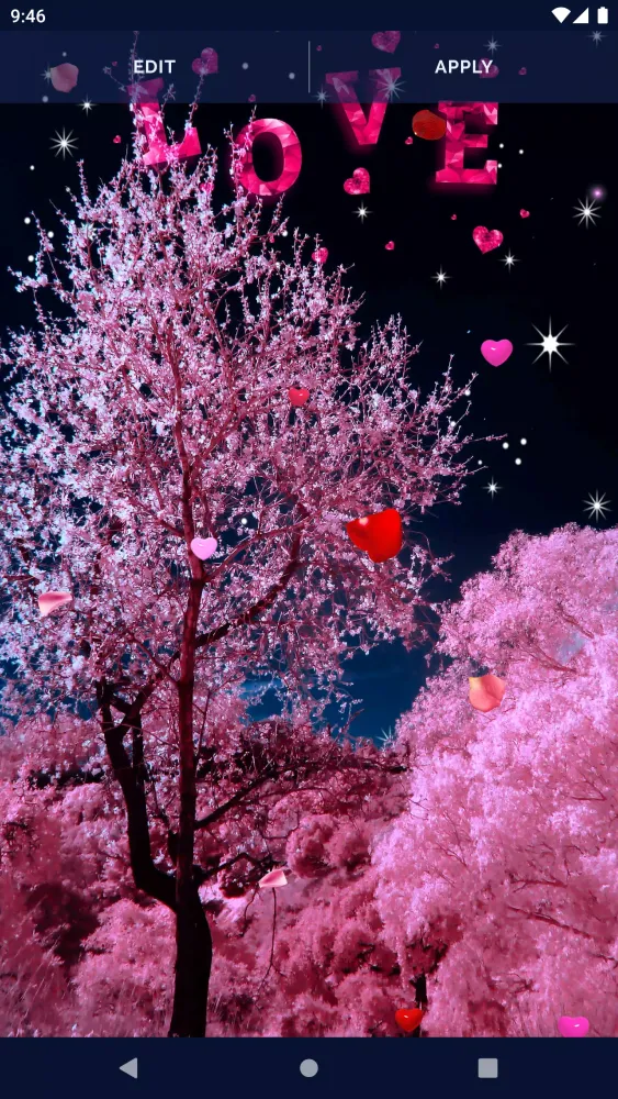 Capturas de tela do Love Hearts 4K Live Wallpaper