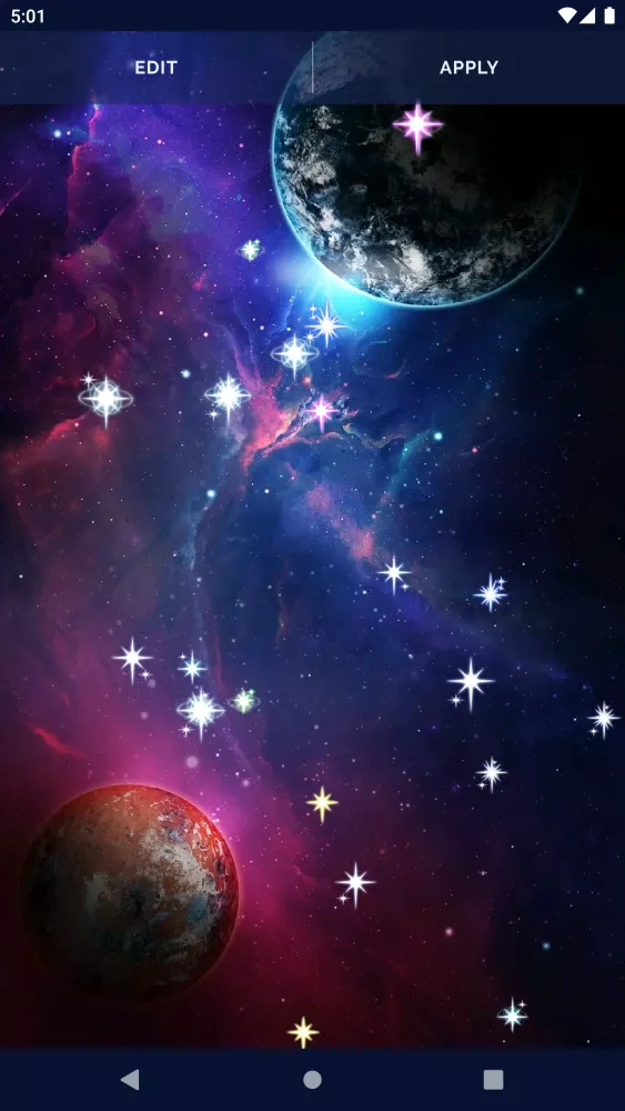 Galaxy Universe Live Wallpaper Screenshots