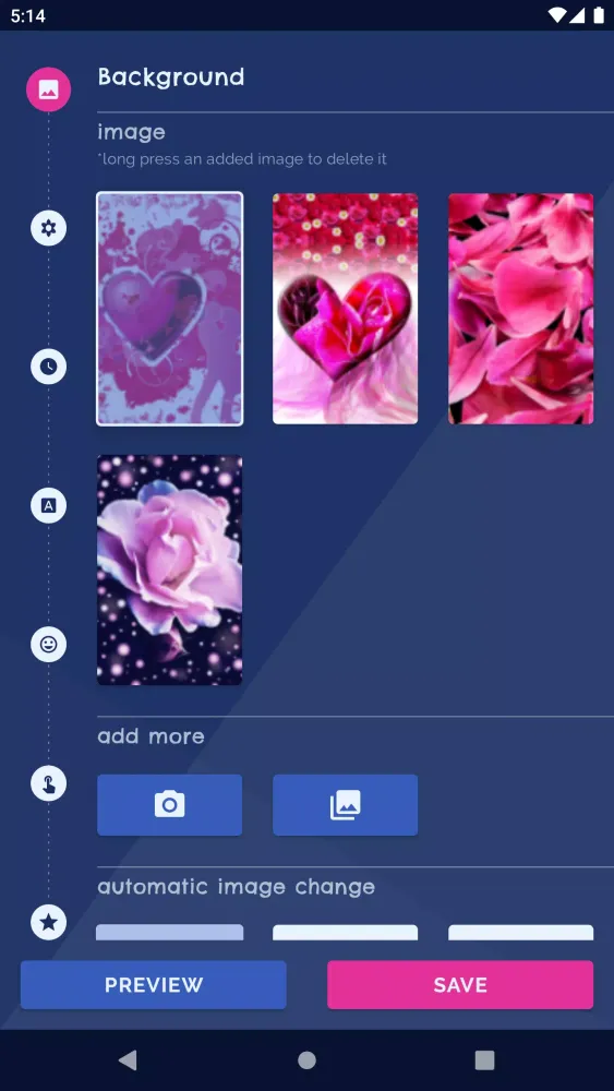 Sweet Love Live Wallpaper Screenshots