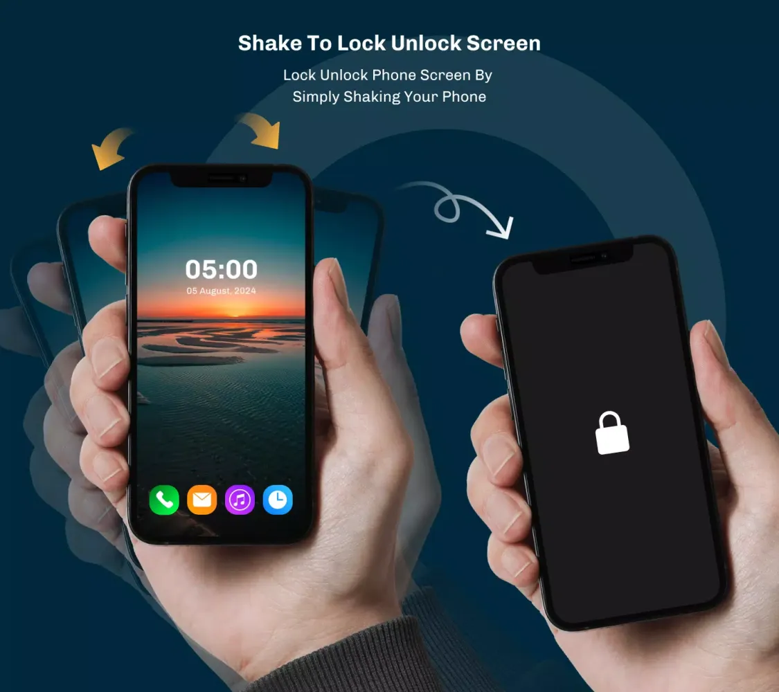 Screenshot di Shake To Lock Unlock Screen