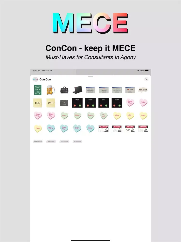 ConCon - keep it MECE iPad  スクリーンショット