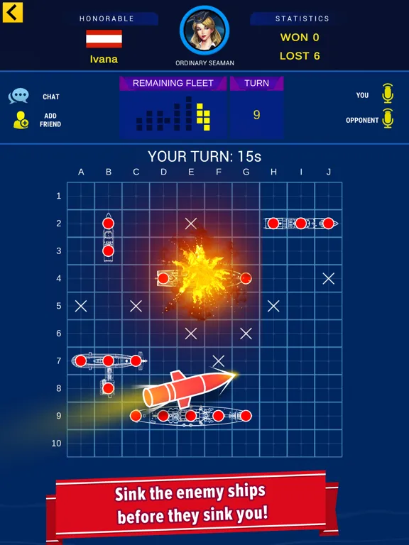 Capturas de pantalla de Warship Battle: Battle at sea iPad 