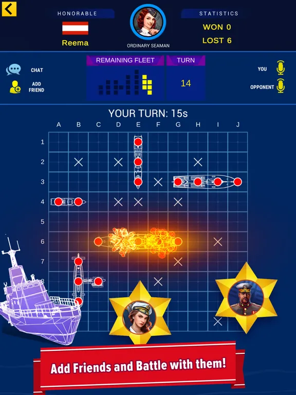 Capturas de pantalla de Warship Battle: Battle at sea iPad 