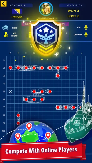 Capturas de pantalla de Warship Battle: Battle at sea