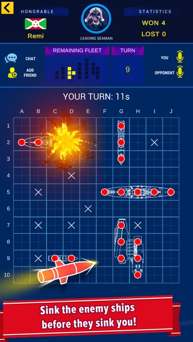 Capturas de pantalla de Warship Battle: Battle at sea