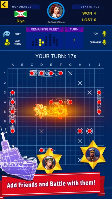 Capturas de pantalla de Warship Battle: Battle at sea
