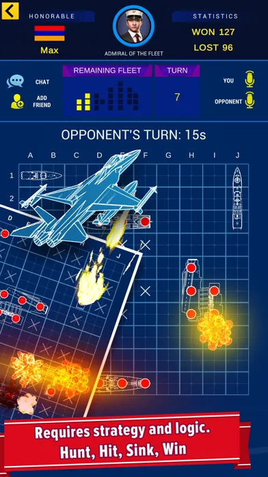 Capturas de pantalla de Warship Battle: Battle at sea