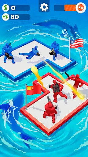 War of Rafts: Crazy Sea Battle スクリーンショット
