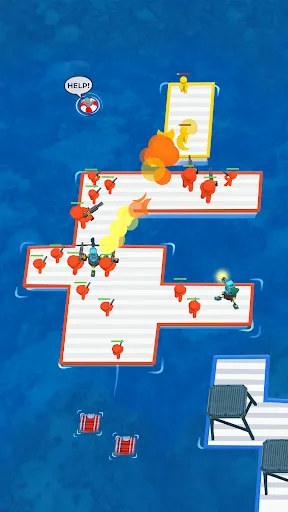 War of Rafts: Crazy Sea Battle スクリーンショット