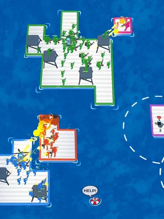 War of Rafts: Sea Battle Game iPad  スクリーンショット