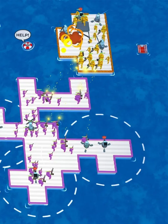 War of Rafts: Sea Battle Game iPad  スクリーンショット