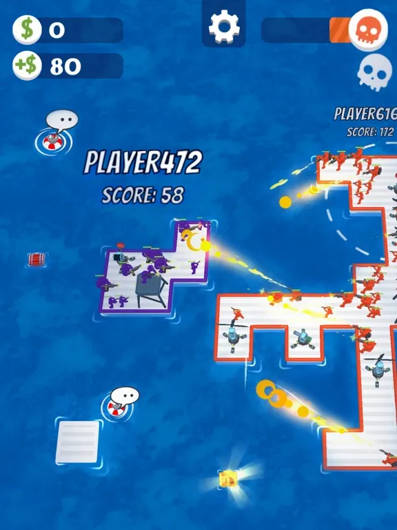 War of Rafts: Sea Battle Game iPad  スクリーンショット