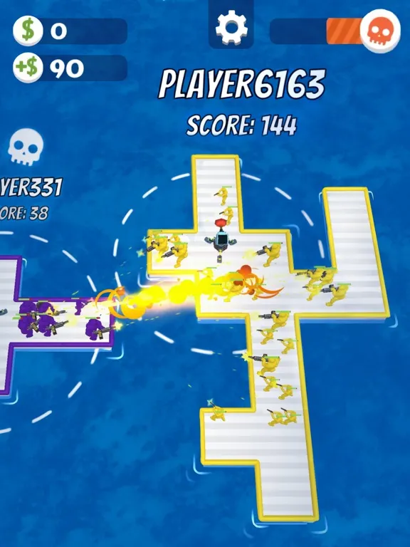 War of Rafts: Sea Battle Game iPad  スクリーンショット