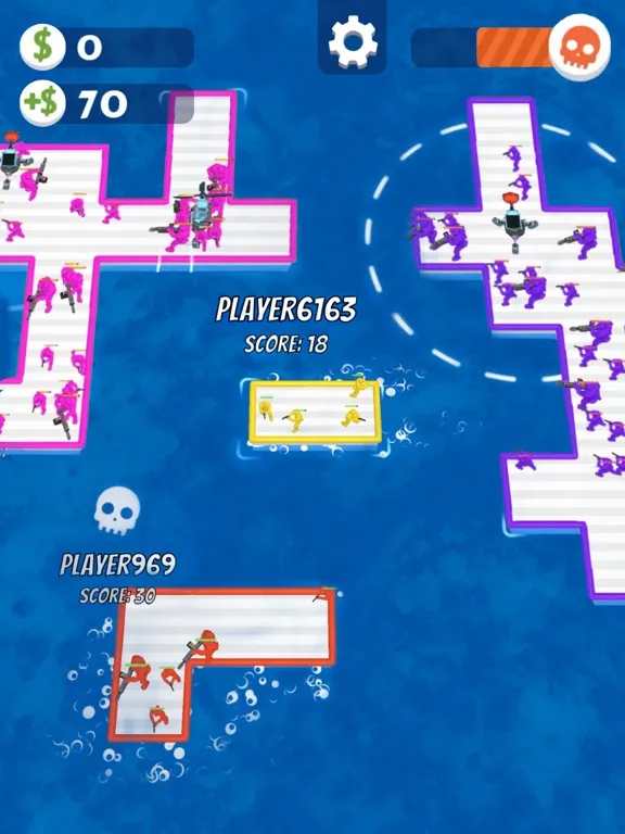 War of Rafts: Sea Battle Game iPad  スクリーンショット