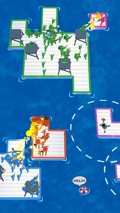War of Rafts: Sea Battle Game スクリーンショット